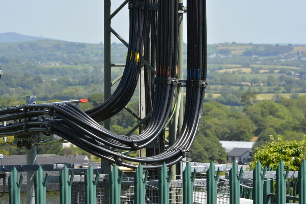 Bundled structured cabling installed by Pro-TechT.